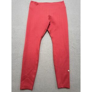 Nike Leggings Women's Large Red Chevron Therma-FIT Athletic Yoga Gym Activewear